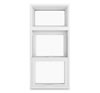 Double Hung Picture Mullion Fiberglass Replacement Window